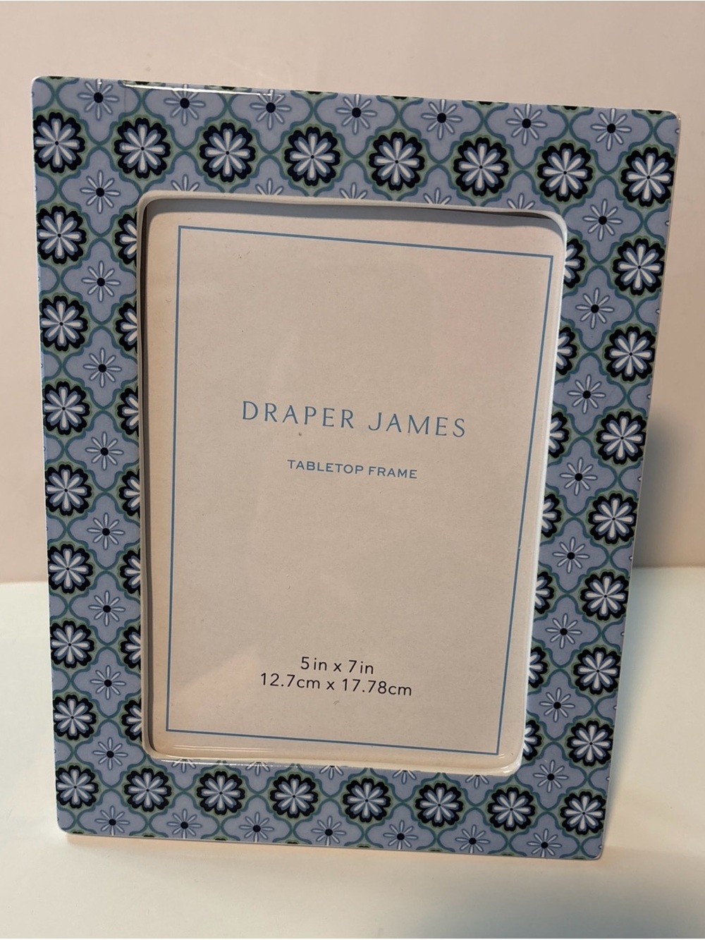 Draper James Ceramic Picture Frame 5”x7” New